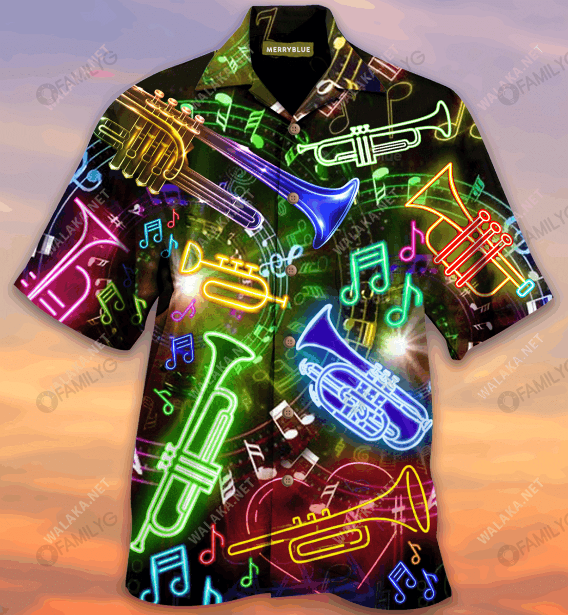 Trumpet Where Words Fails Music Speaks Unisex Hawaiian Shirt{Size}