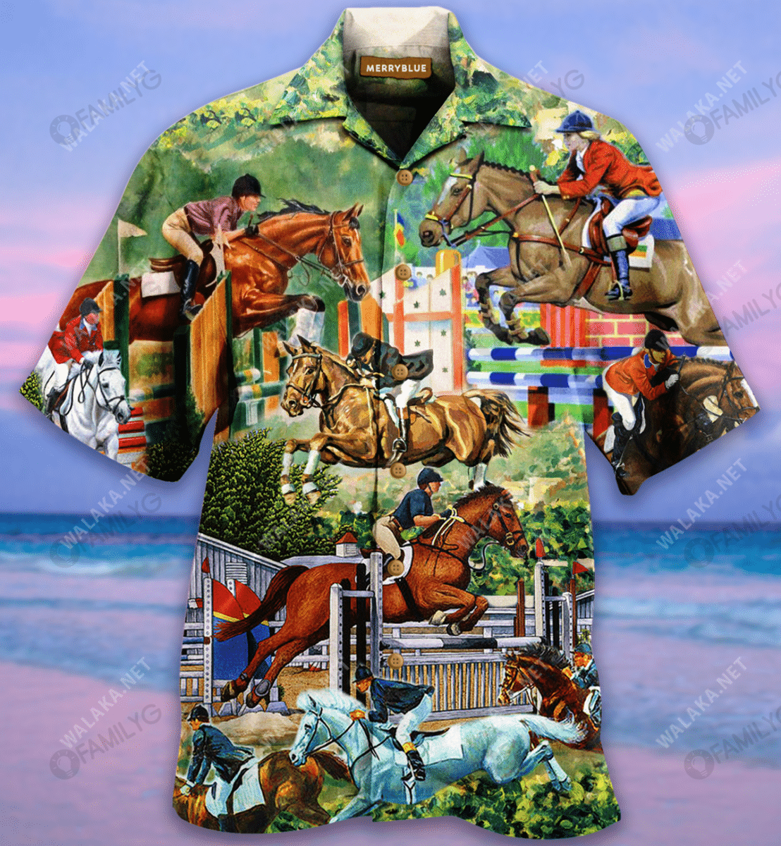 Those Who Don't Jump Will Never Fly Show Jumping Unisex Hawaiian Shirt{Size}