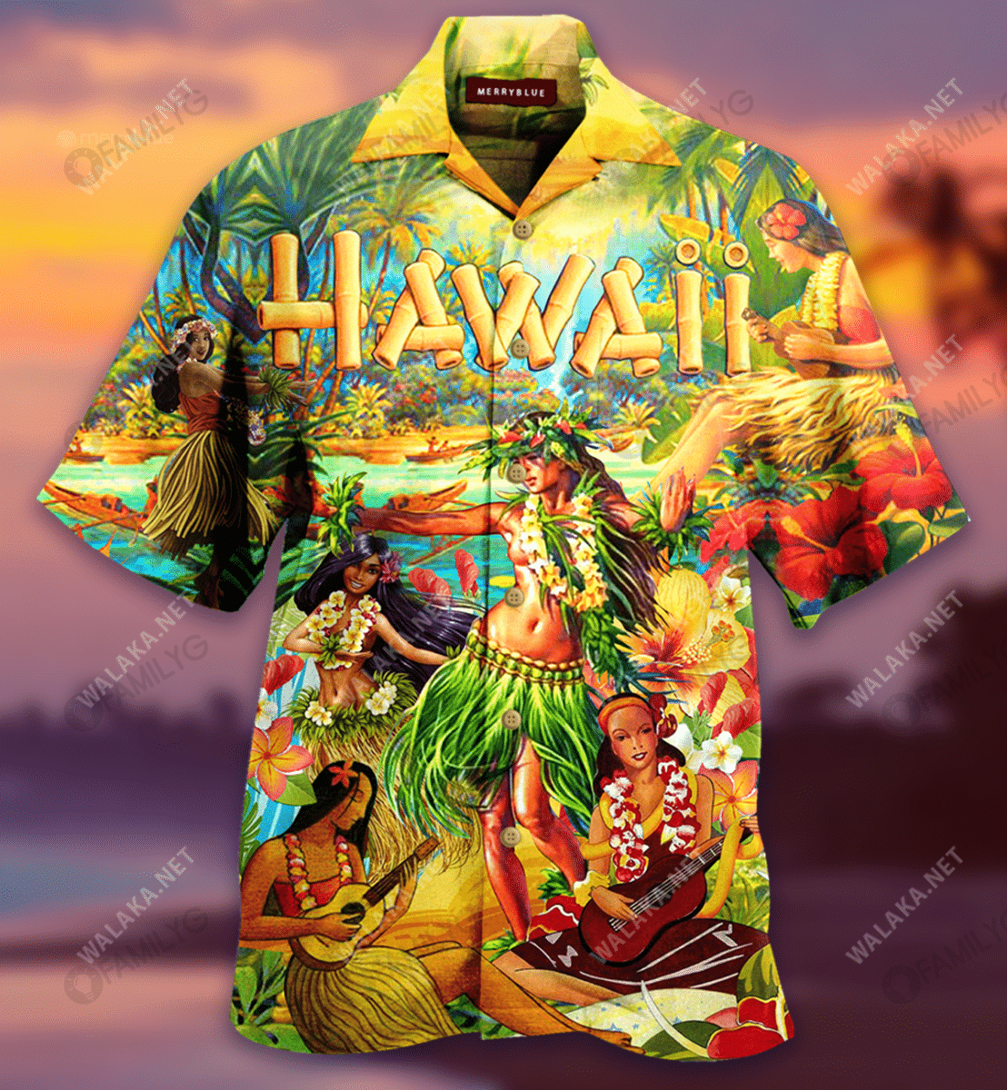 The Aloha Spirit of Hawaii Unisex Hawaiian Shirt{Size}