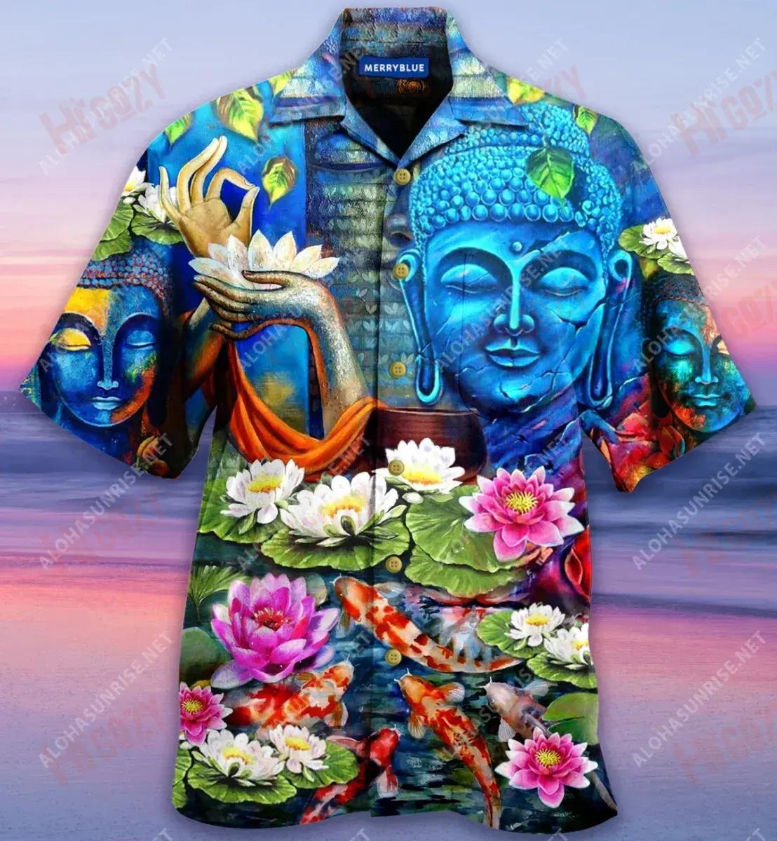 What You Think You Become Buddha Unisex Short Sleeve Shirt Summer Aloha Shirt Hawaiian Crazy Shirts Hawaiian Shirts For Women{Size}