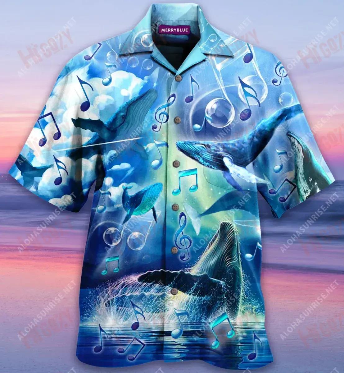 Whales Dancing In The Melody Of The Blue Sea Unisex Short Sleeve Shirt Summer Hawaiian T Shirts Hawaiian Crazy Shirts Hawaiian Shirt Pattern{Size}