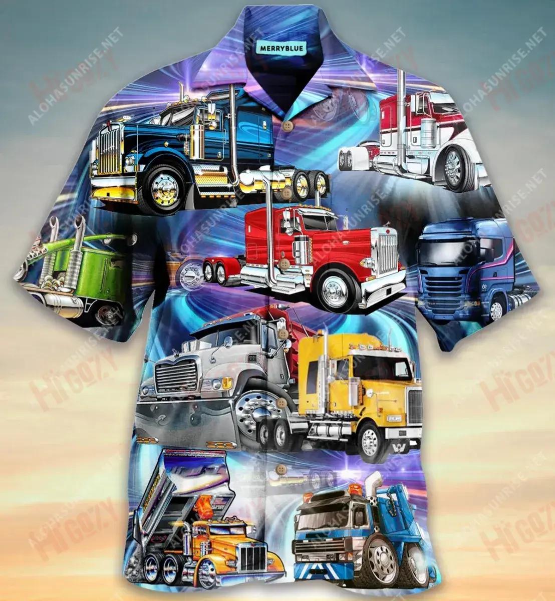 Trucks Are Like Kisses You Can'T Just Have One Unisex Short Sleeve Shirt Vacation Aloha Shirt Tactical Hawaiian Shirt Funny Hawaiian Shirts{Size}