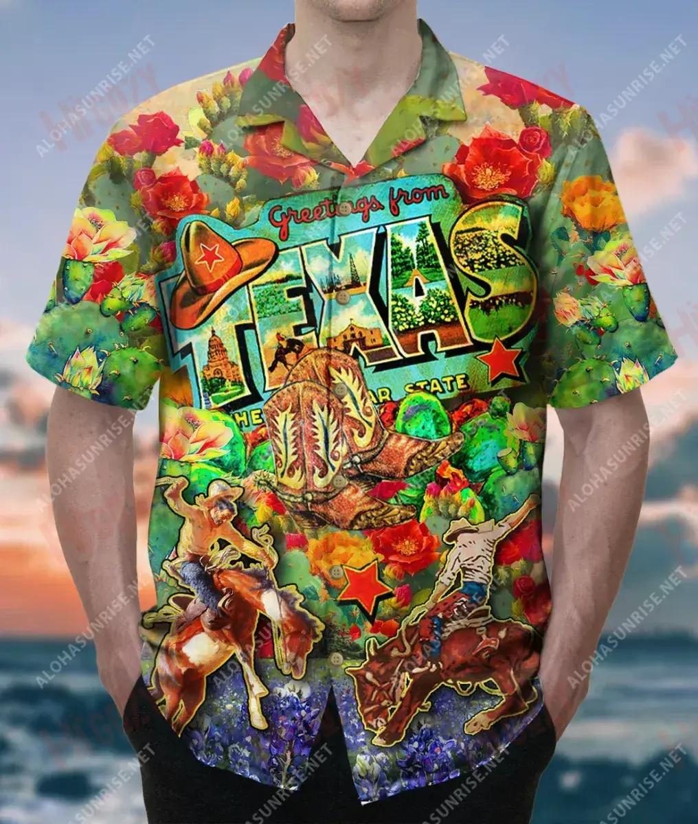 Texas Is A State Of Mind Unisex Hawaiian Shirt Ocean Short Sleeve Best Hawaiian Shirts Crazy Shirts Hawaii{Size}