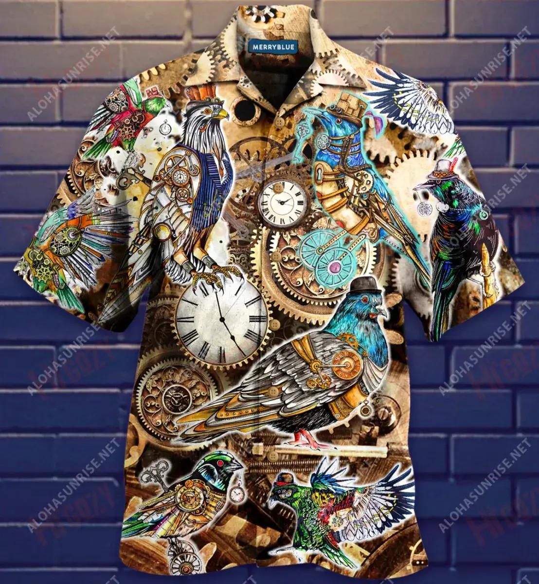 Steampunk Is Nostalgia For What Never Was Unisex Hawaiian Shirt Hobbies Short Sleeve Custom Hawaiian Shirts Crazy Shirts Hawaii{Size}