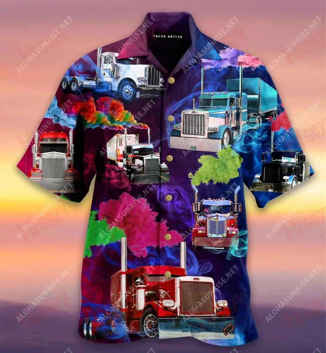 You Can Smoke Here Truck Drivers Short Short Sleeve Shirt Hobbies Aloha Shirt Hawaiian Crazy Shirts Crazy Shirts Hawaii{Size}