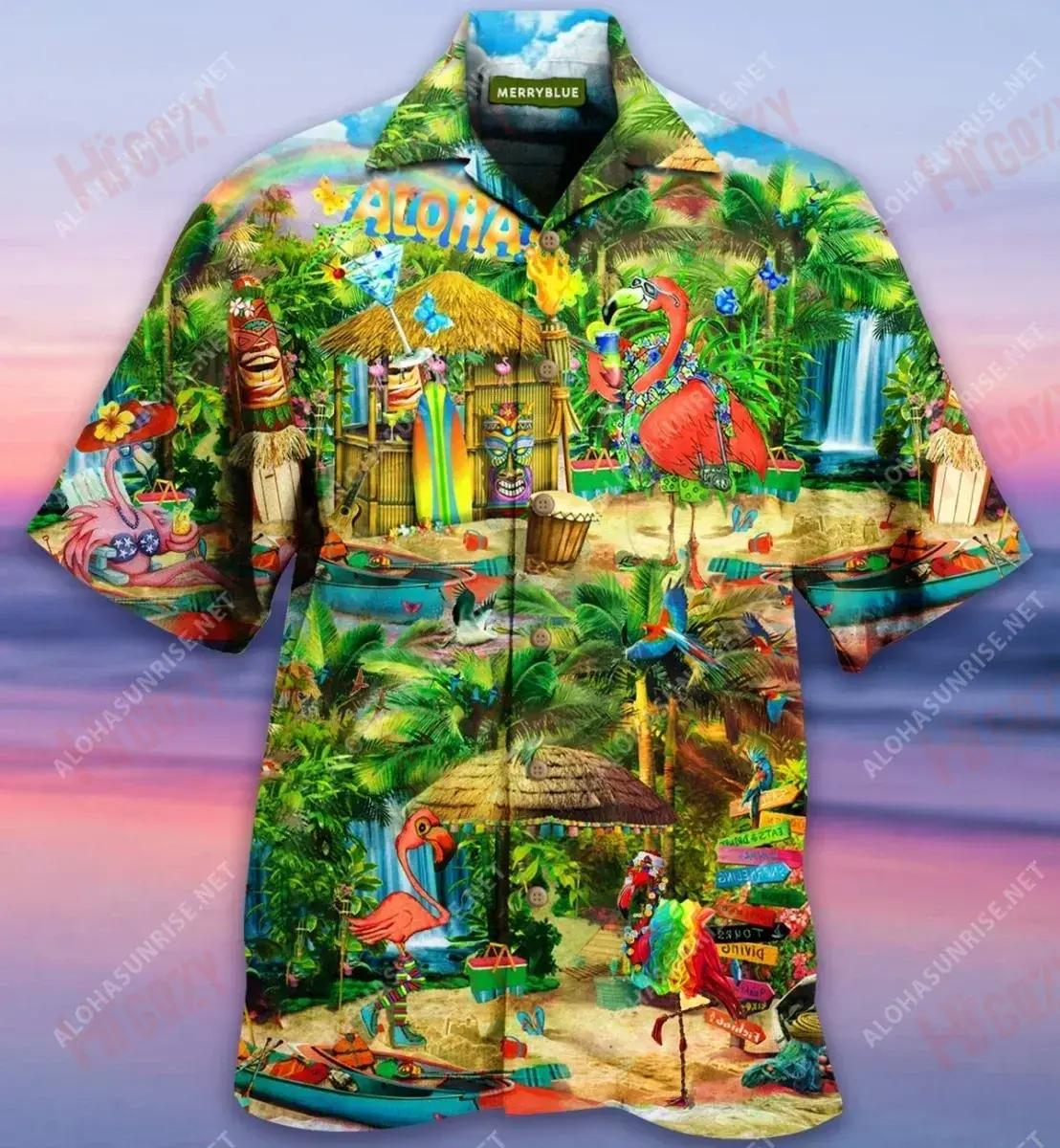 Stay Aloha And Live The Hi Life Unisex Short Sleeve Shirt Ocean Tropical Shirts Tactical Hawaiian Shirt Crazy Shirts Hawaii{Size}