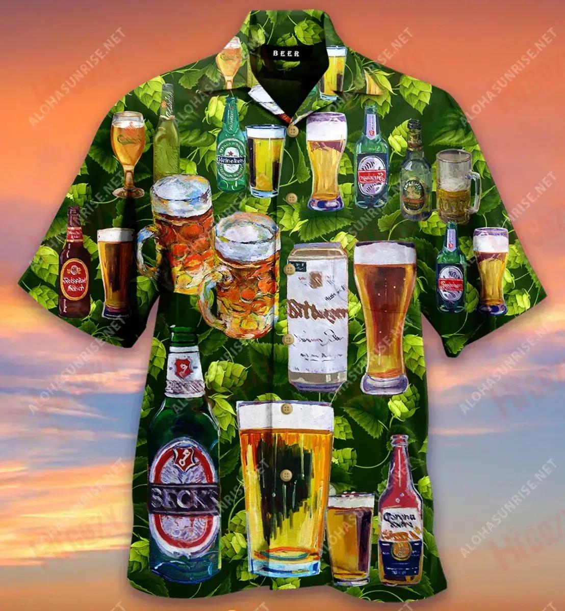 Wish You Were Beer Short Short Sleeve Shirt Hobbies Hawaiian T Shirts Hawaiian Crazy Shirts Hawaiian Shirts For Men{Size}