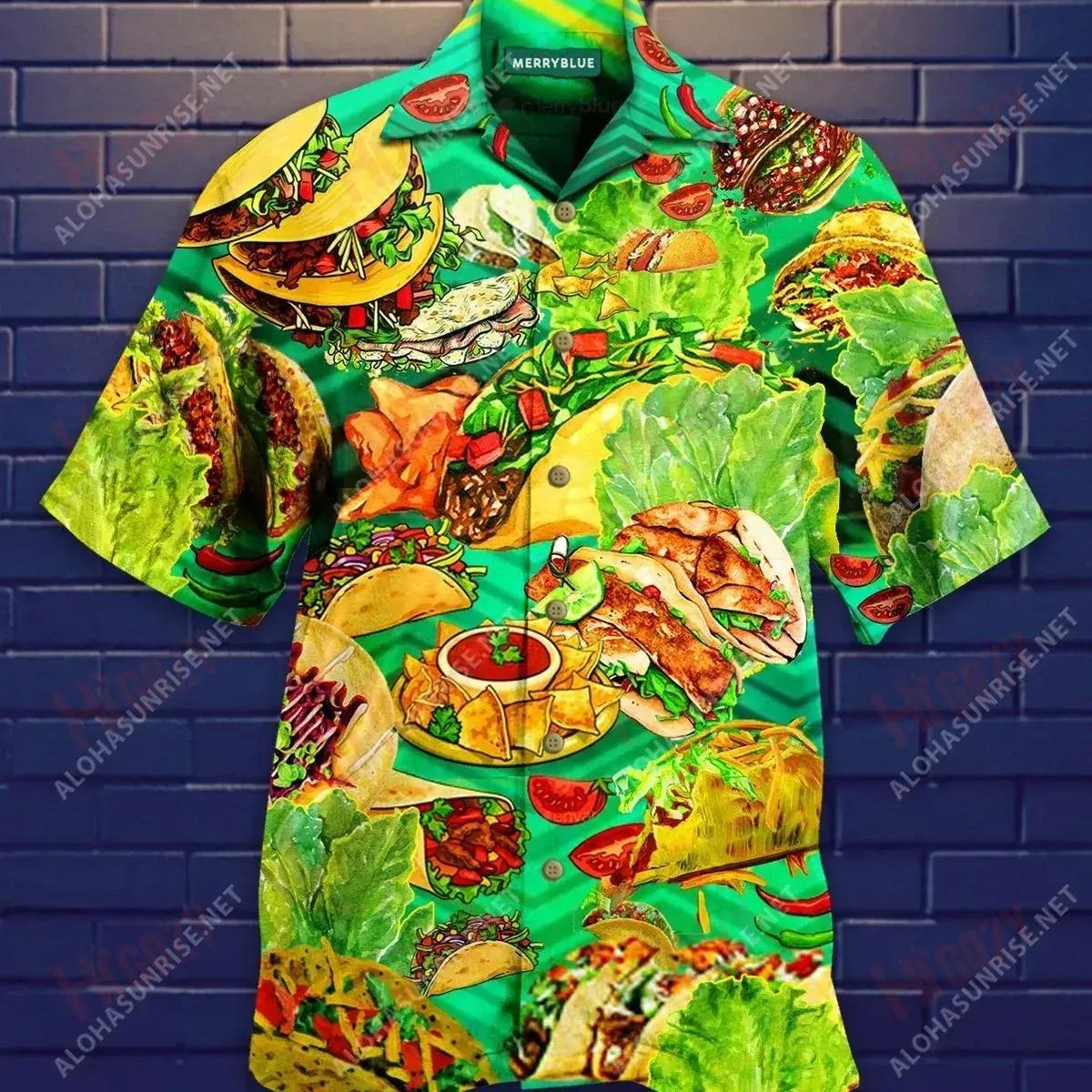 Tuedays Are Better With Tacos Unisex Short Sleeve Shirt Hobbies Short Sleeve Tropical Shirts For Men Hawaiian Shirts For Women{Size}