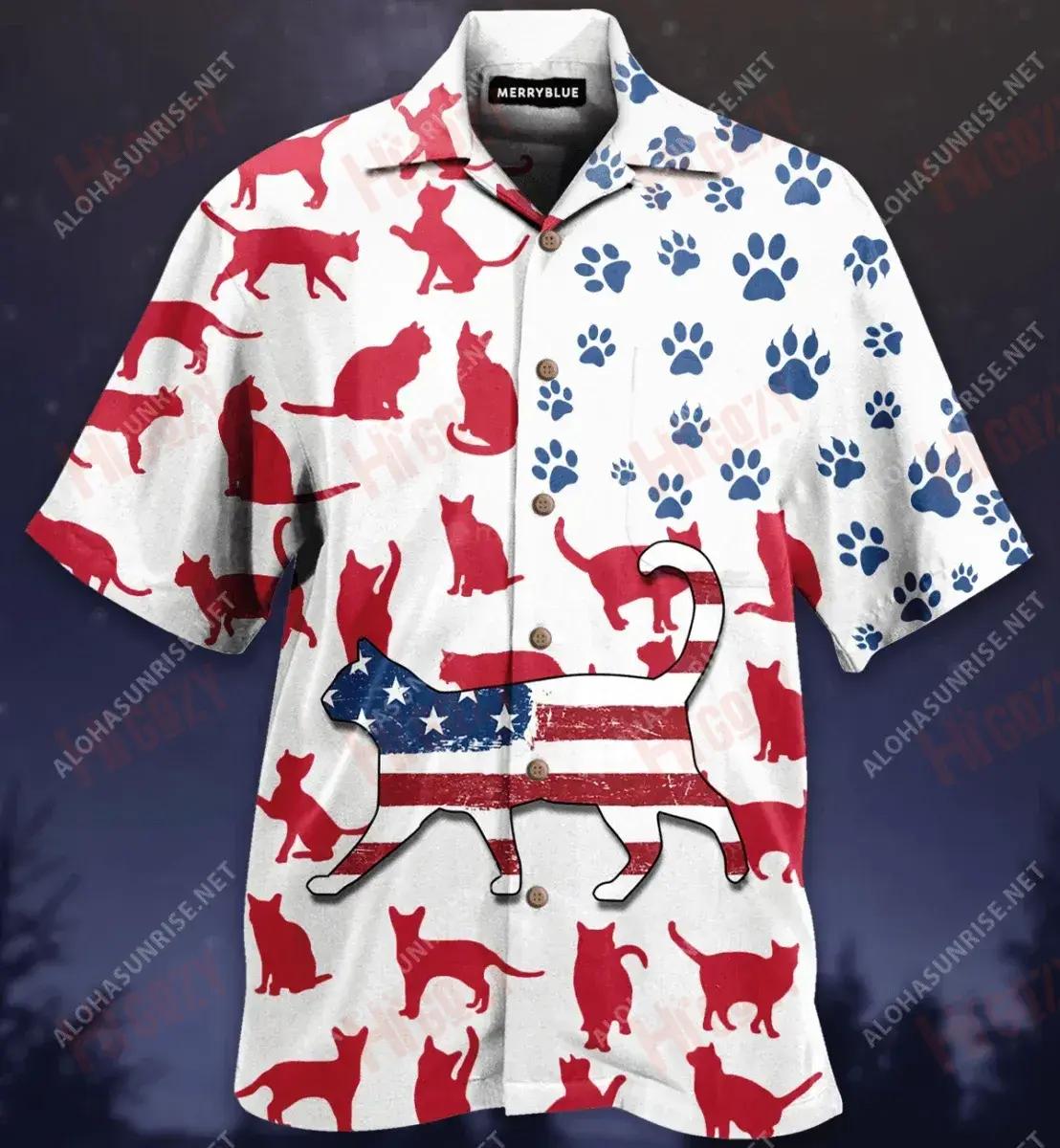 This Is America! We Have Free Speech! We Can Say "Cat" Here! Short Sleeve Shirt Ocean Hawaiian T Shirts Best Hawaiian Shirts Hawaiian Shirts For Women{Size}