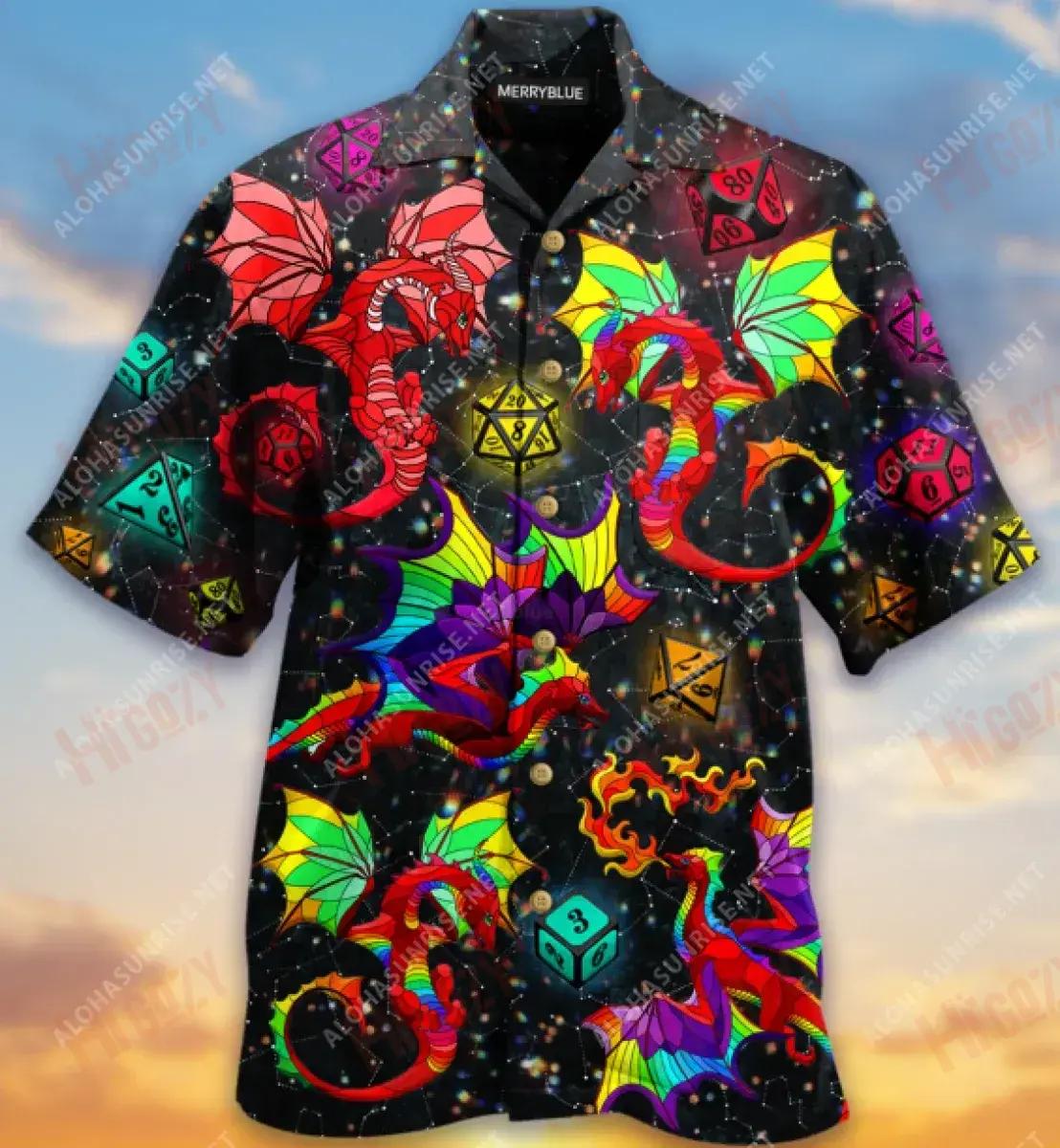 You Doesn'T Need The Size Of A Dragon To Have The Soul Of A Dragon Unisex Short Sleeve Shirt Vacation Short Sleeve Tropical Shirts For Men Hawaiian Shirts For Women{Size}