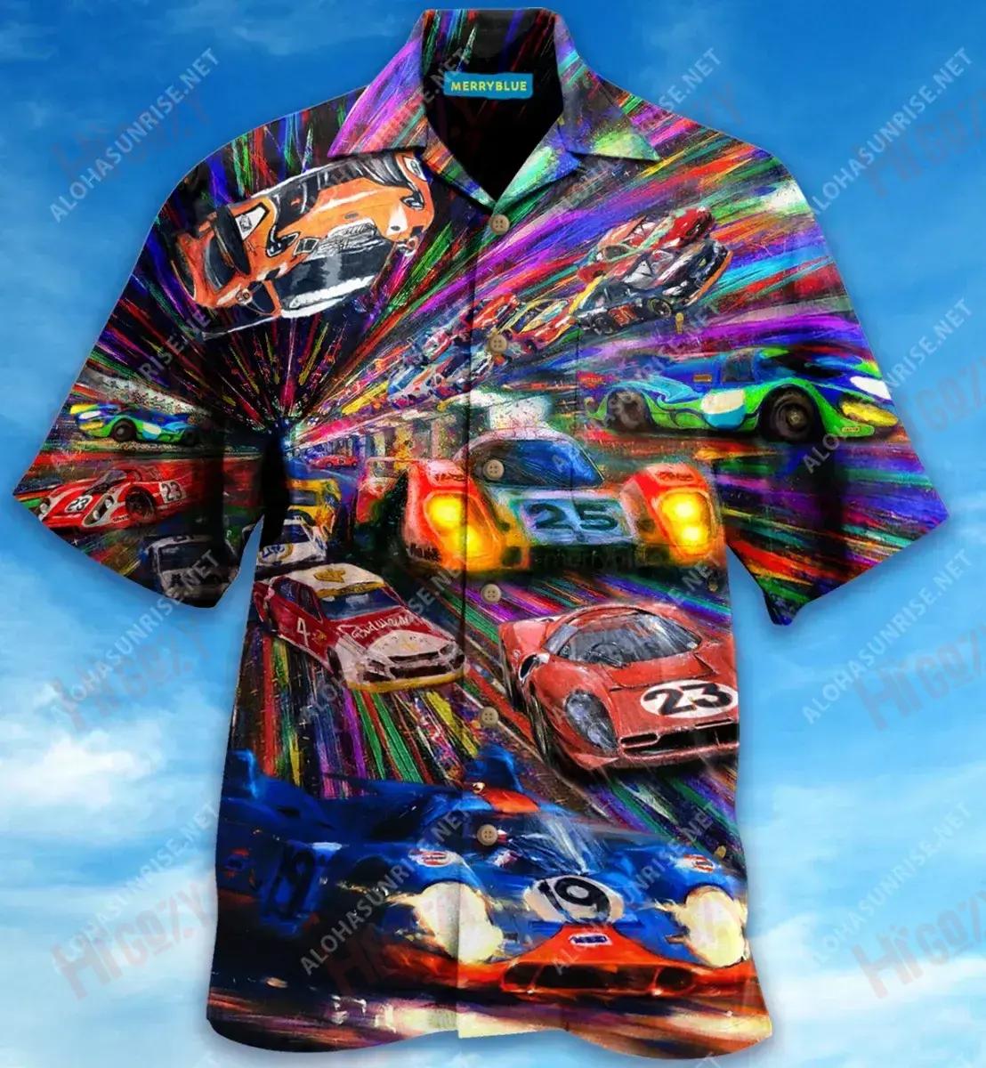 Weekends Are For The Race Cars Unisex Hawaiian Shirt Ocean Tropical Shirts Best Hawaiian Shirts Funny Hawaiian Shirts{Size}