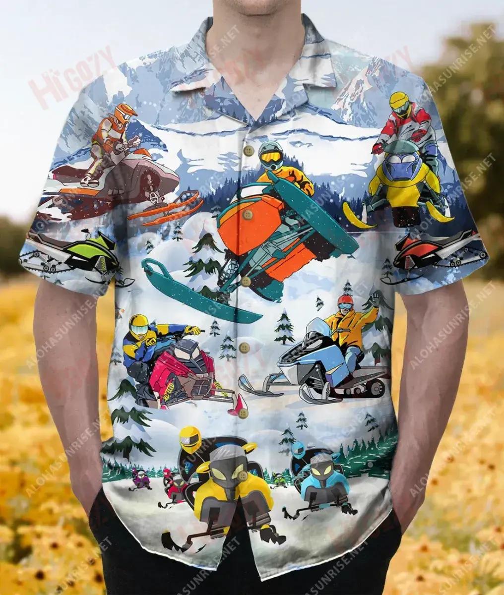 Snowmobile - Life Is Short So Grip It And Rip It Unisex Hawaiian Shirt Vacation Short Sleeve Tropical Shirts For Men Funny Hawaiian Shirts{Size}