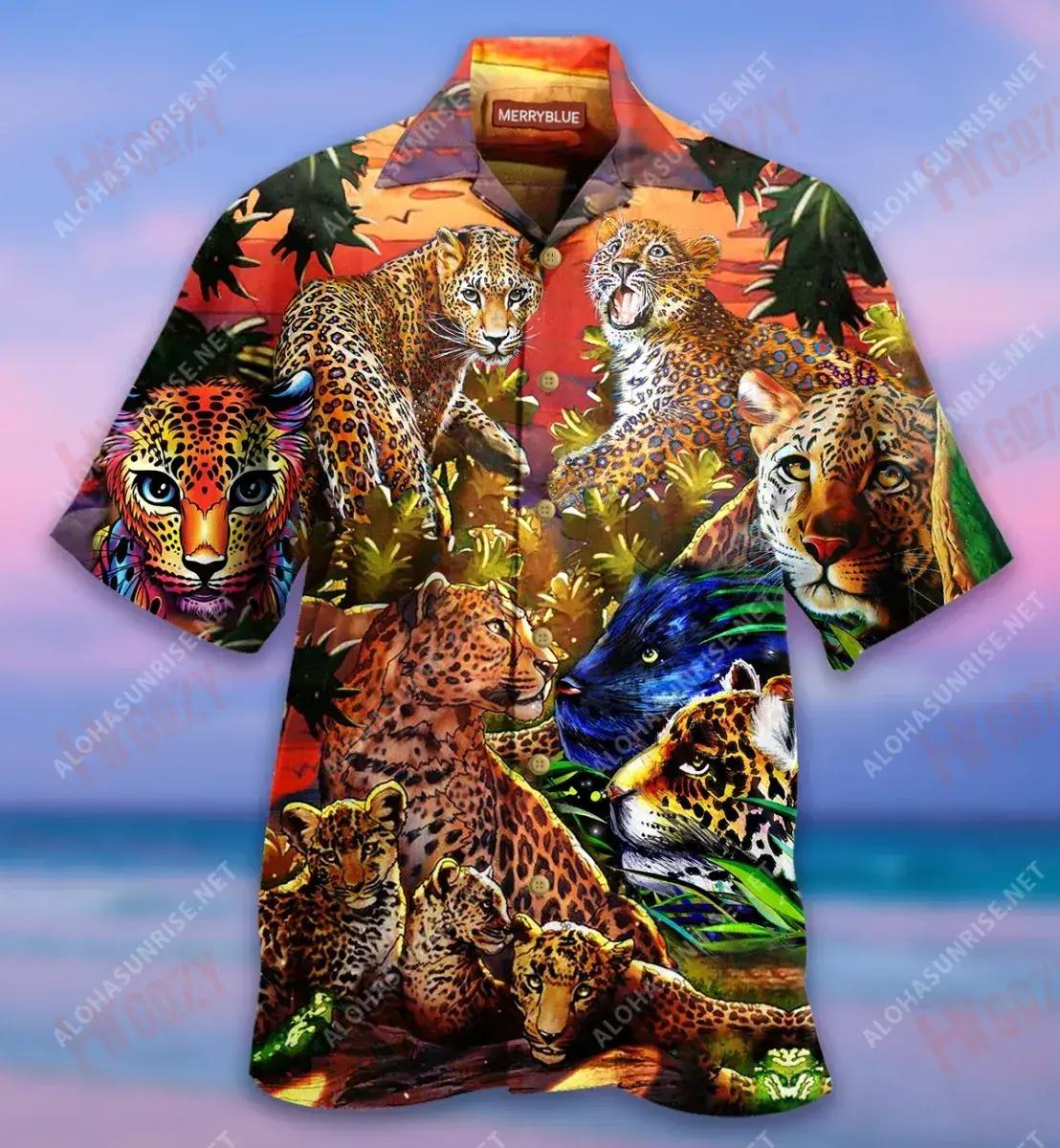 The Leopard Does Not Change His Spots Unisex Short Sleeve Shirt Summer Short Sleeve Custom Hawaiian Shirts Hawaiian Shirts For Women{Size}