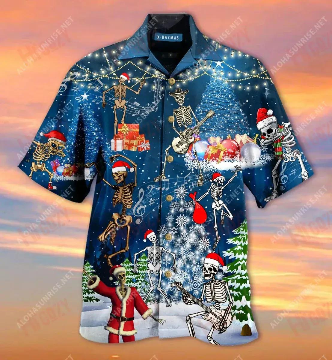 X-Raymas Short Hawaiian Shirt Vacation Short Sleeve Hawaiian Crazy Shirts Hawaiian Shirts For Women{Size}