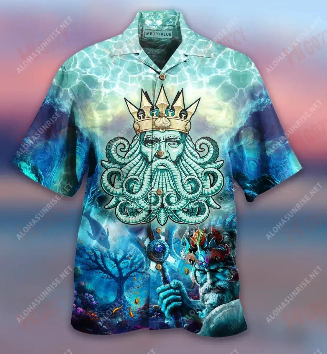 The Ocean Set My Soul Free Unisex Short Sleeve Shirt Summer Short Sleeve Tactical Hawaiian Shirt Hawaiian Shirt Pattern{Size}