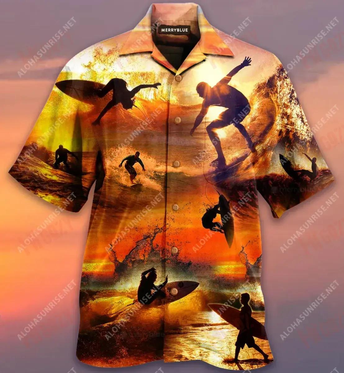 Surfing Is My Therapy Unisex Short Sleeve Shirt Summer Tropical Shirts Best Hawaiian Shirts Hawaiian Shirt Pattern{Size}