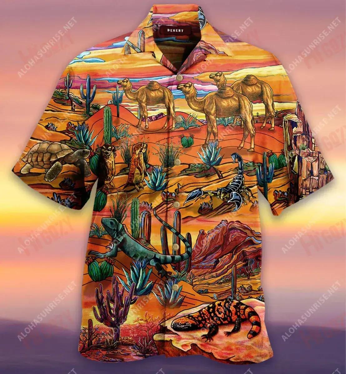 The Desert Where Life Begins Short Hawaiian Shirt Summer Hawaiian T Shirts Best Hawaiian Shirts Hawaiian Shirt Pattern{Size}