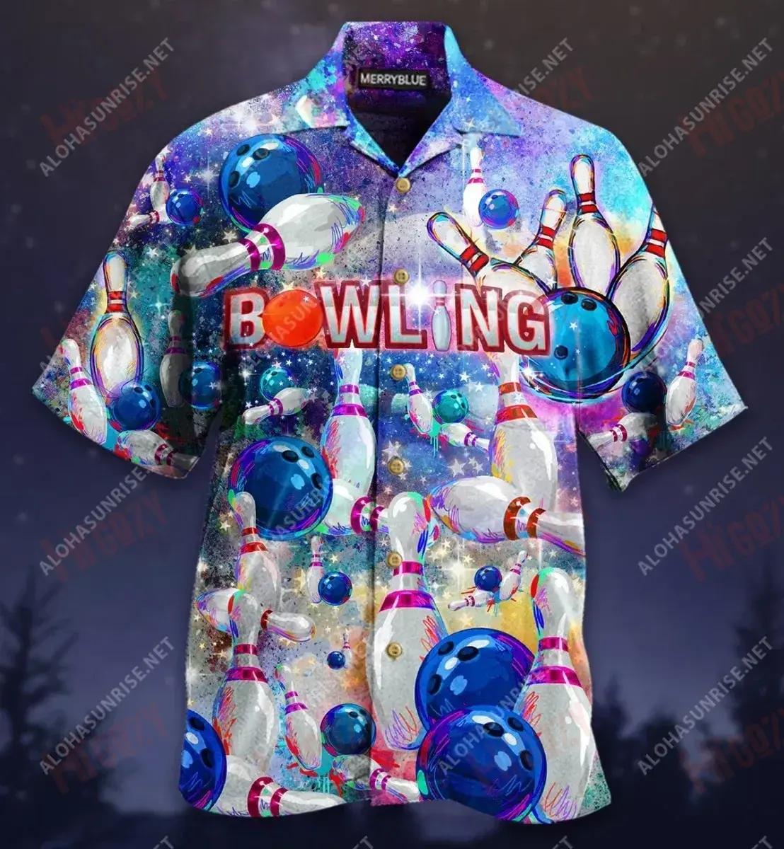 This Is My Lucky Bowling Shirt Unisex Hawaiian Shirt Hobbies Short Sleeve Tropical Shirts For Men Funny Hawaiian Shirts{Size}