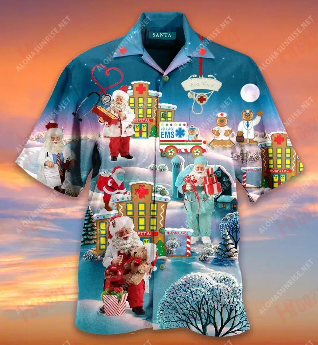 You'Re Hero Doctor Nurse Santa Health Care Short Hawaiian Shirt Ocean Short Sleeve Best Hawaiian Shirts Hawaiian Shirts For Women{Size}