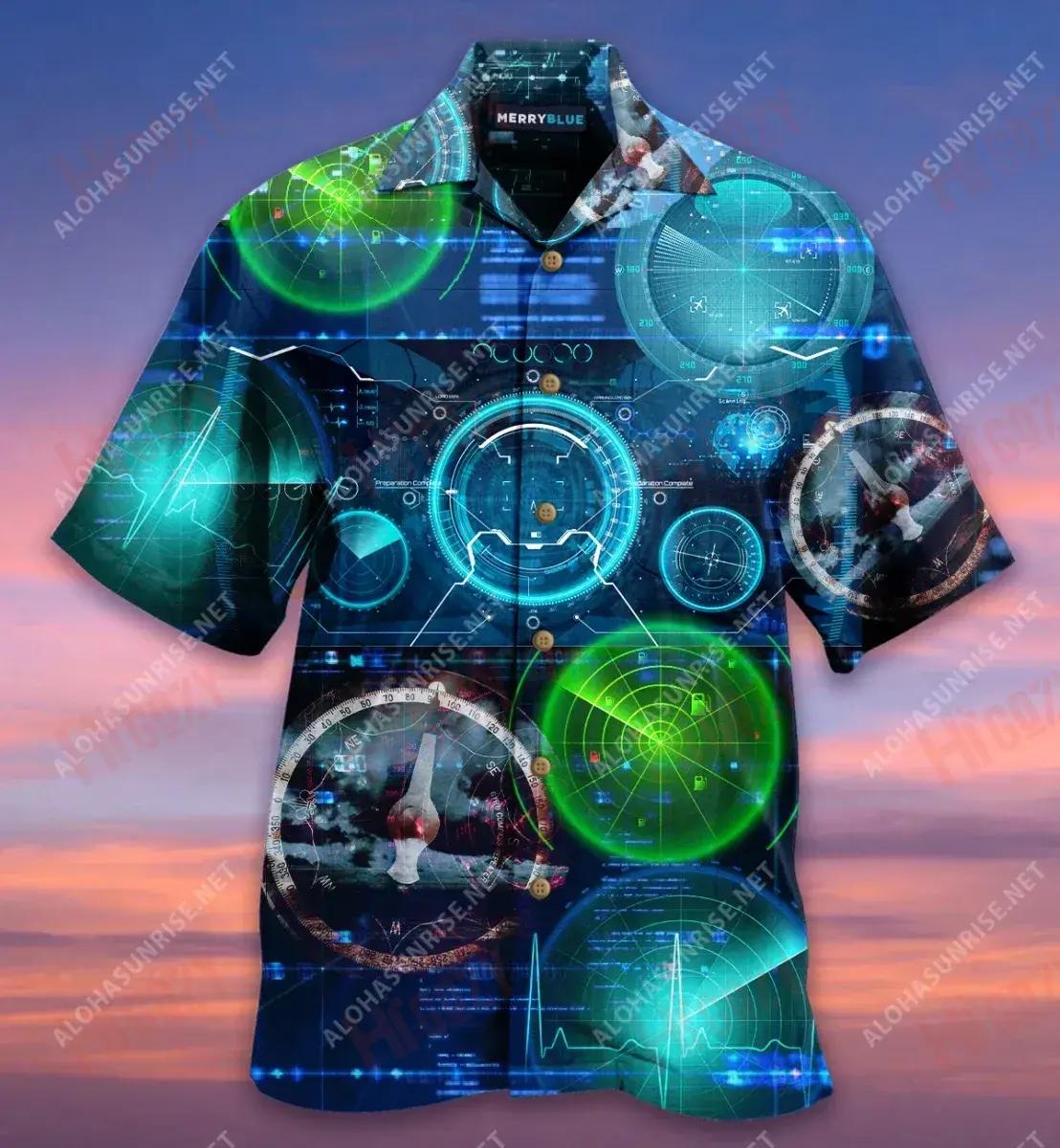 Stay Under The Radar Hawaiian Shirt Hobbies Short Sleeve Tropical Shirts For Men Crazy Shirts Hawaii{Size}