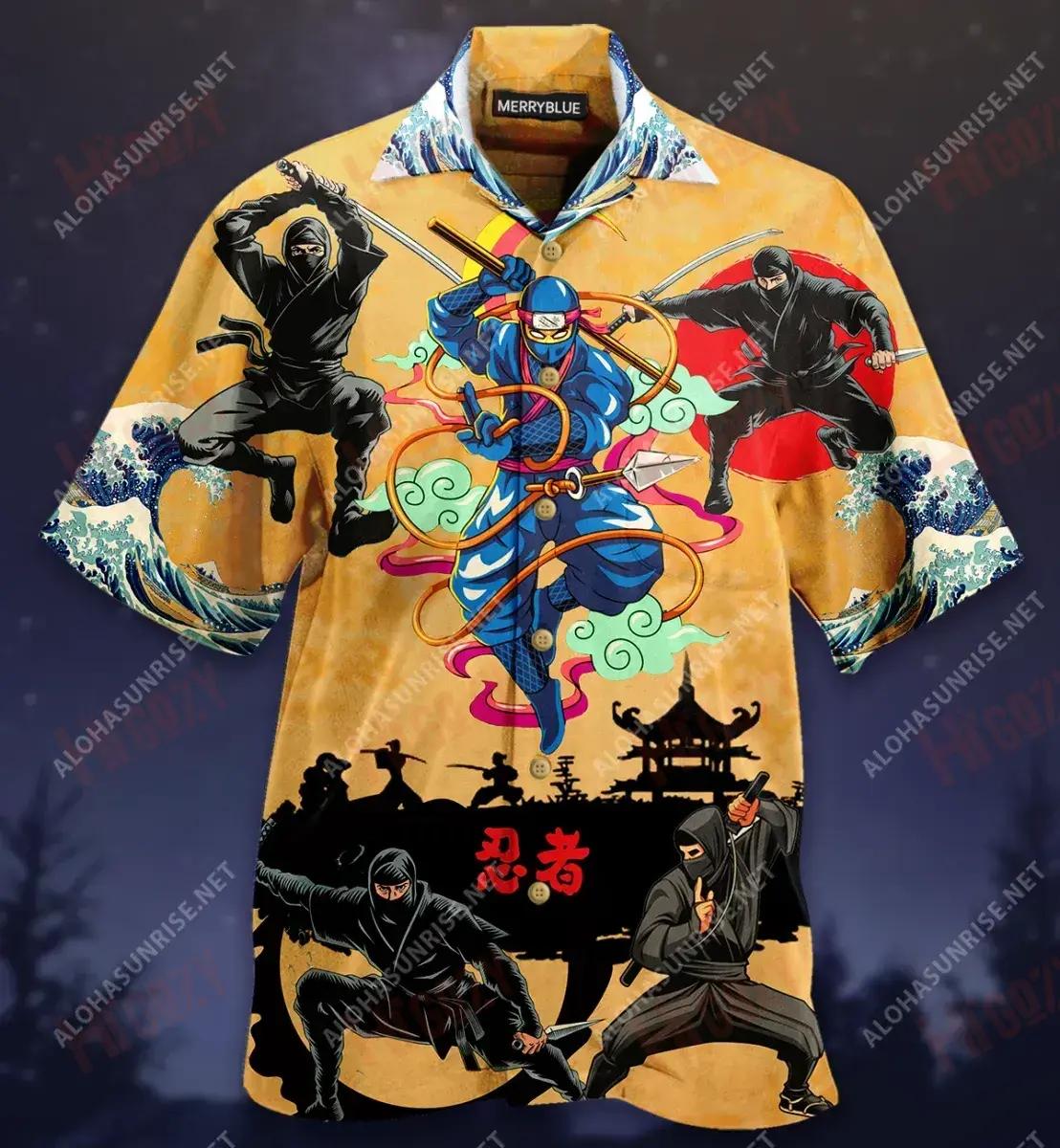 The Way Of The Ninja Unisex Short Sleeve Shirt Summer Tropical Shirts Custom Hawaiian Shirts Hawaiian Shirt Pattern{Size}