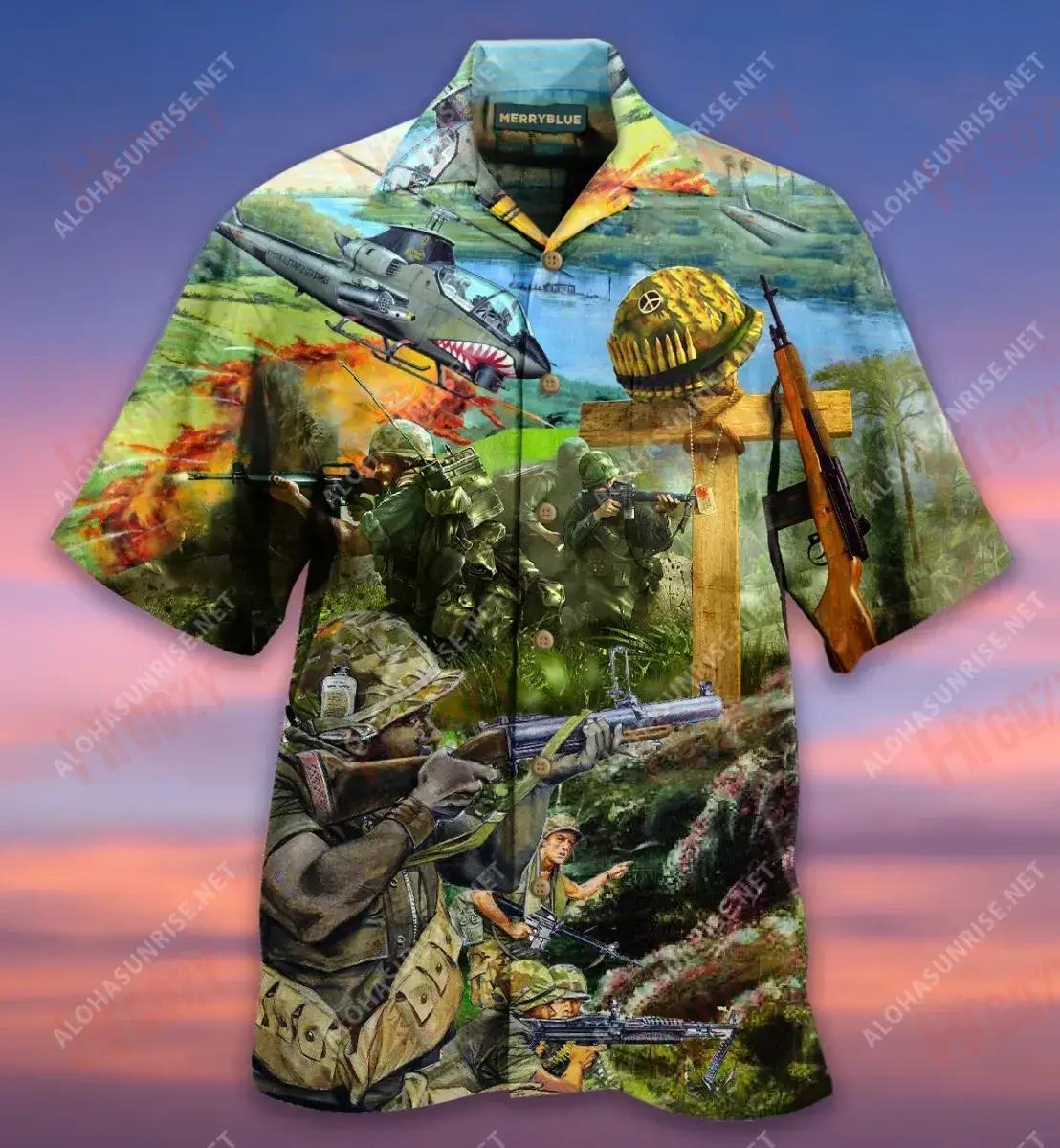 With Respect, Honor And Gratitude Veterans Unisex Hawaiian Shirt Summer Short Sleeve Hawaiian Crazy Shirts Hawaiian Shirts For Men{Size}