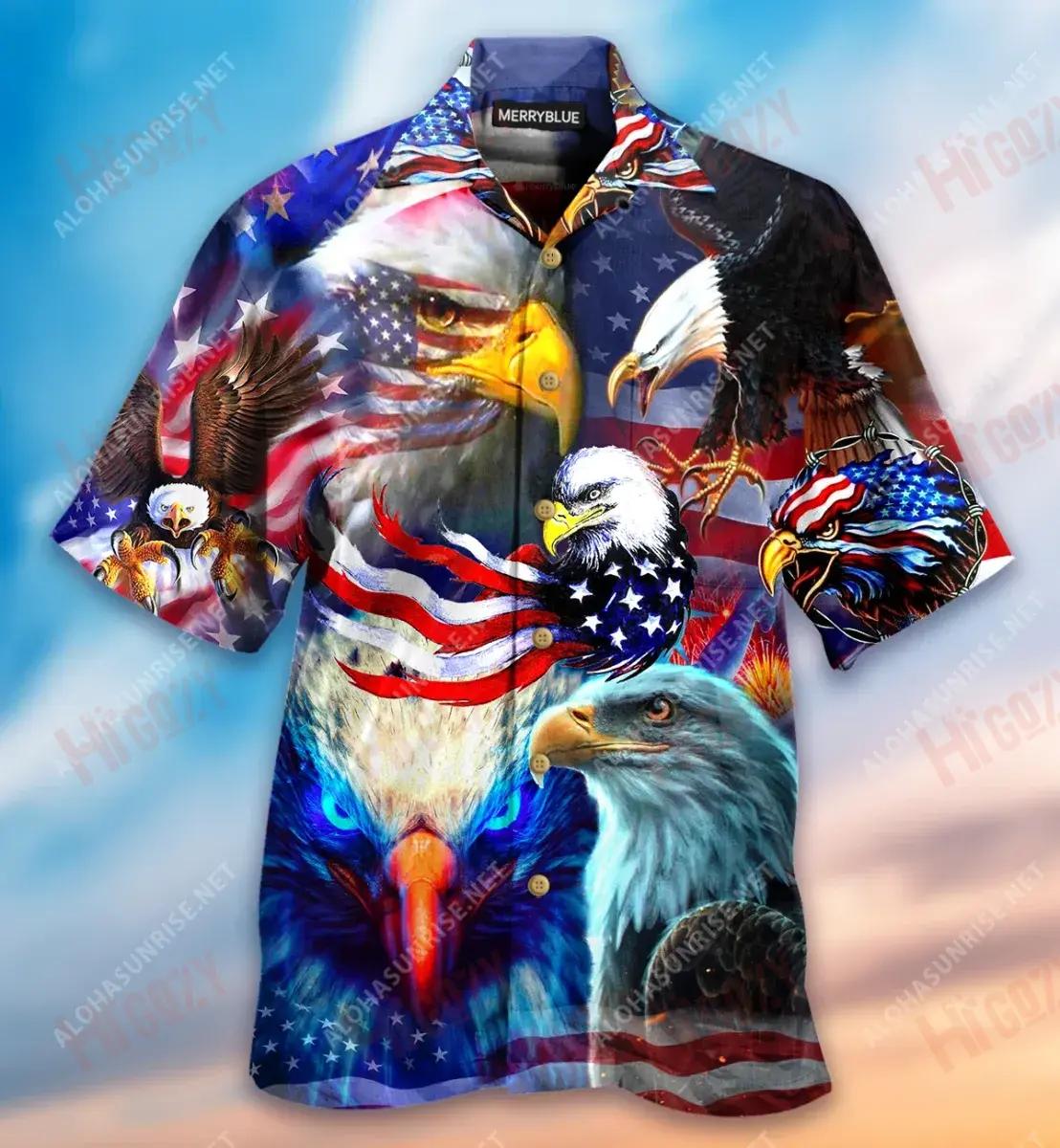 Soar Like An Eagle Unisex Short Sleeve Shirt Vacation Hawaiian T Shirts Custom Hawaiian Shirts Crazy Shirts Hawaii{Size}