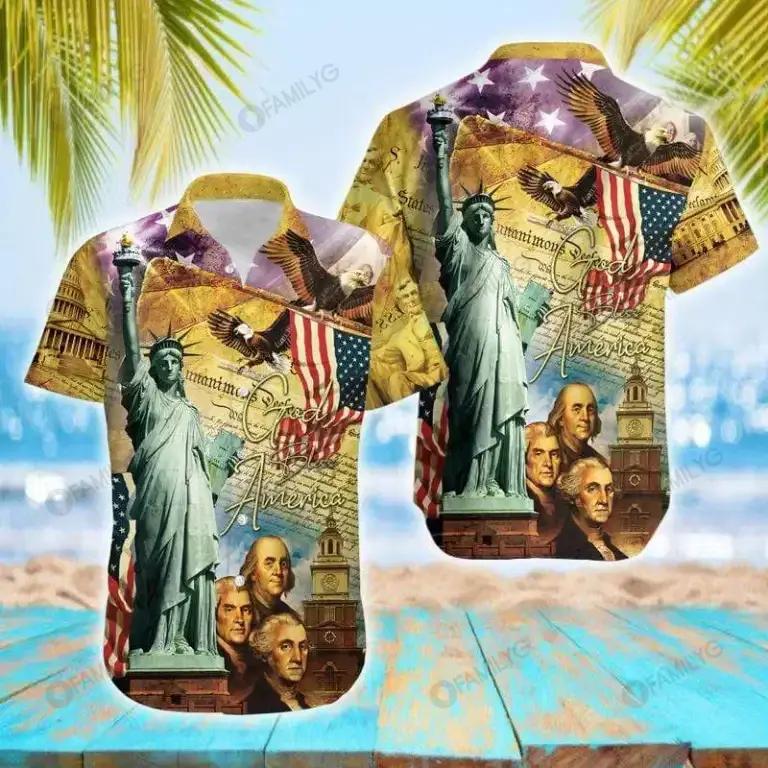 When You See The Statue Of Liberty, You Will Be In America Hawaiian Shirt{Size}