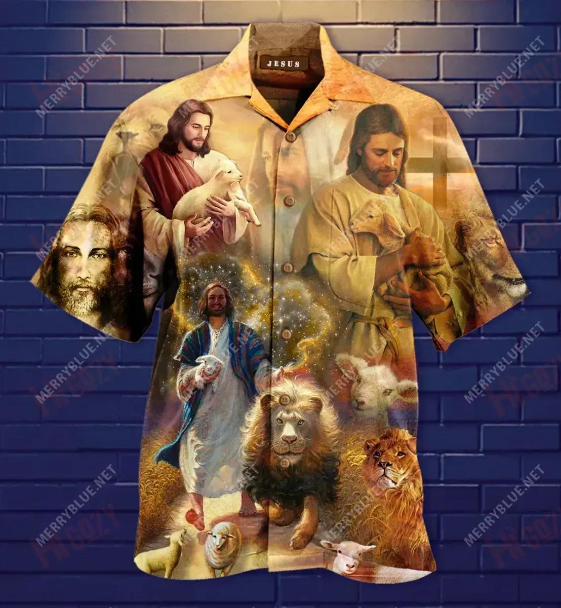 The Spirit Of Christ Hawaiian Shirt Summer Short Sleeve Hawaiian Crazy Shirts Hawaiian Shirts For Men{Size}