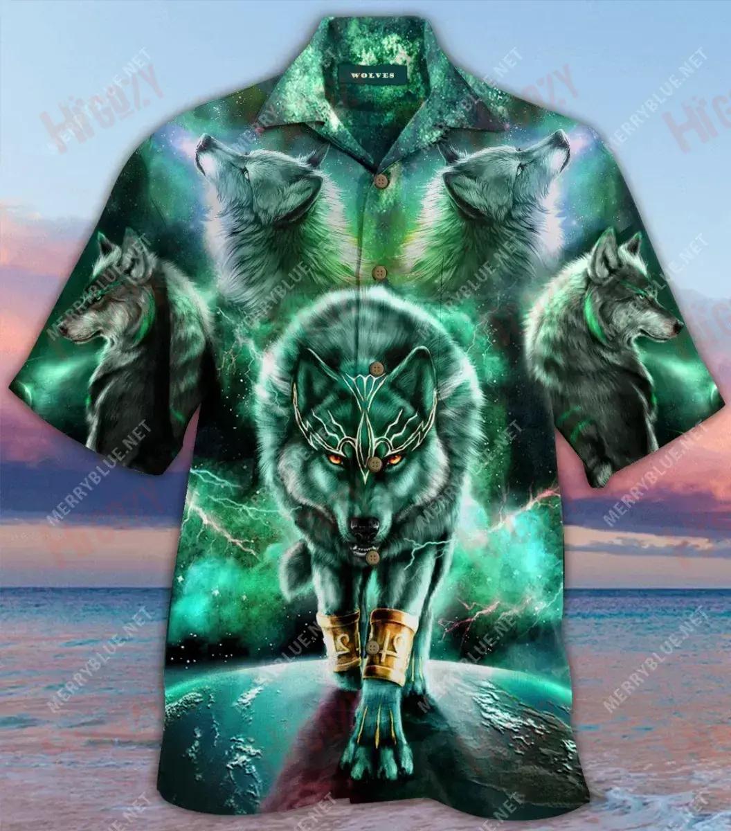 Wolf Worrior Unisex Short Sleeve Shirt Summer Hawaiian T Shirts Hawaiian Crazy Shirts Crazy Shirts Hawaii{Size}