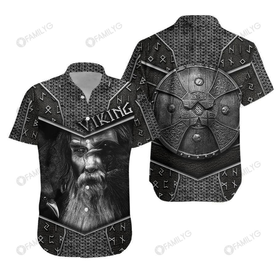 Vikings Shirt - Vikings Odin Armor Hawaiian Shirt{Size}