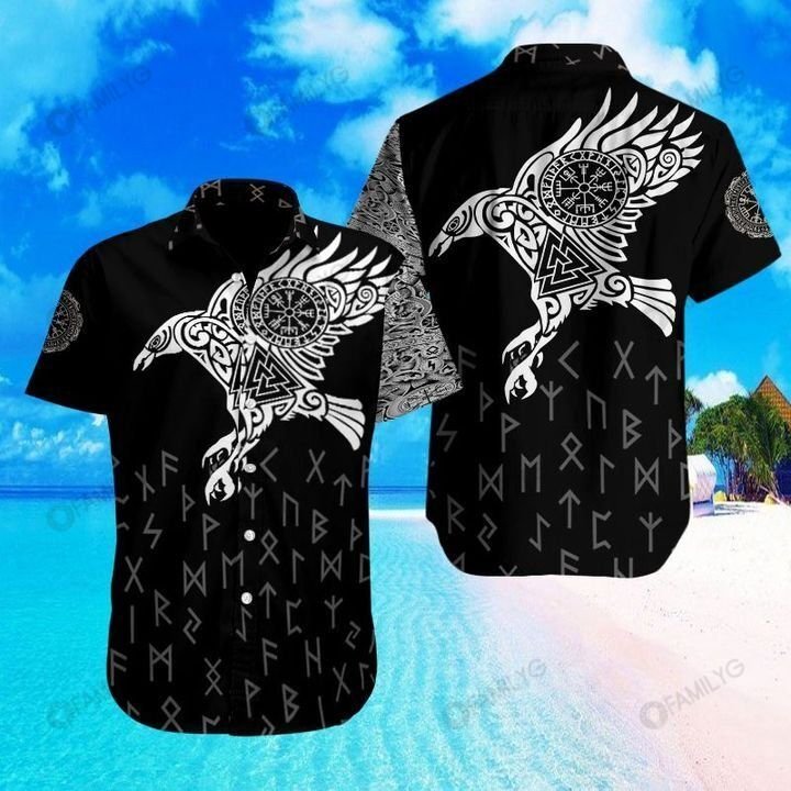 Vikings Shirt - Ravens Of Odin Vikings Hawaiian Shirt{Size}