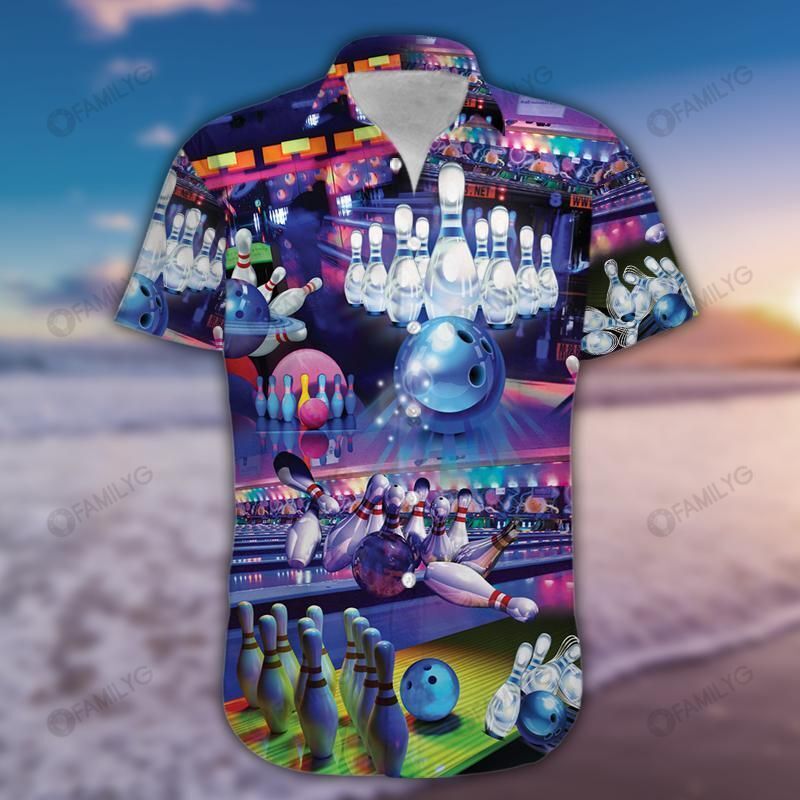 Unique Bowling Shirts - Retro Bowling Takes Balls Unisex Hawaiian Shirt{Size}