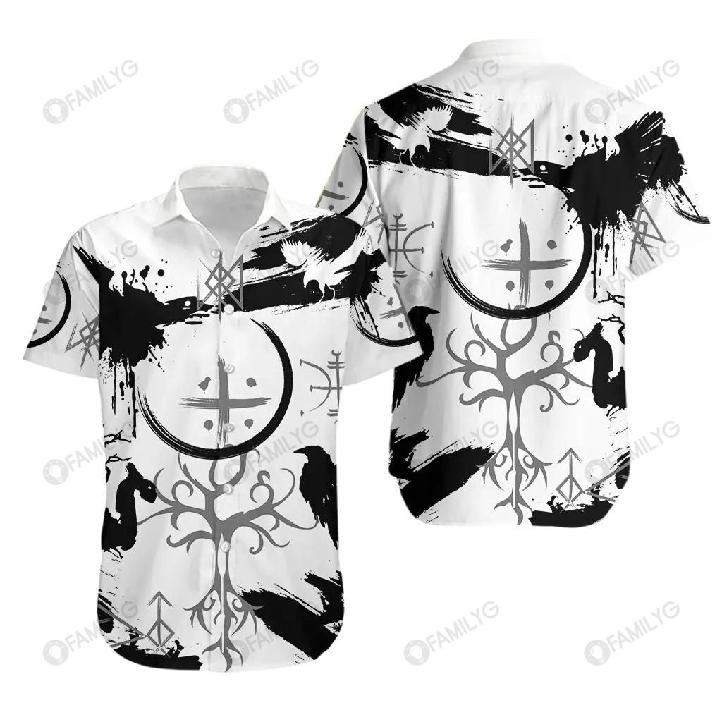 Vikings Shirts - Real Symbol Of Vikings Colorful Amazing - Vikings Hawaiian Shirt{Size}