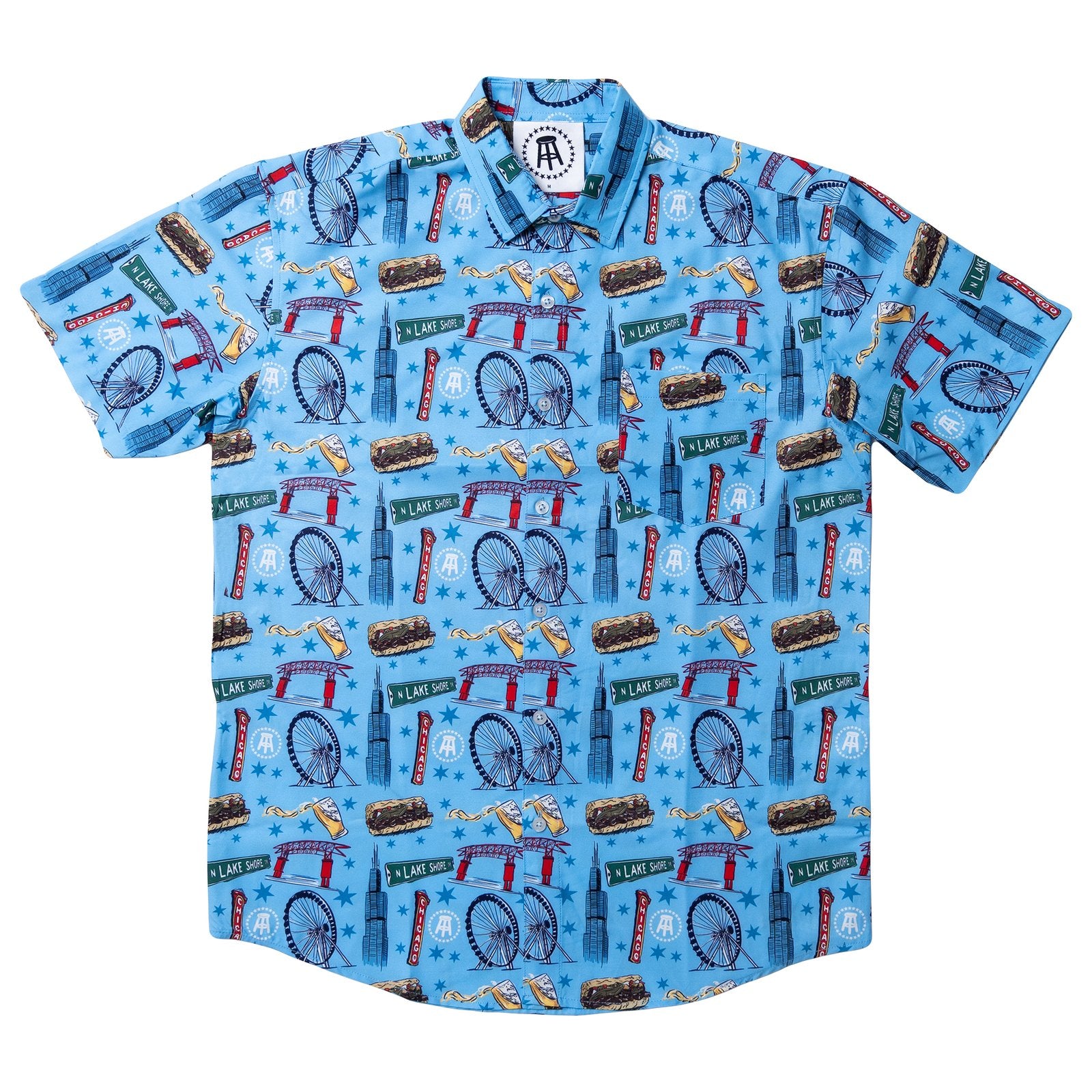 Tropical Bros X Barstool Chicago Hawaiian Shirt{Size}