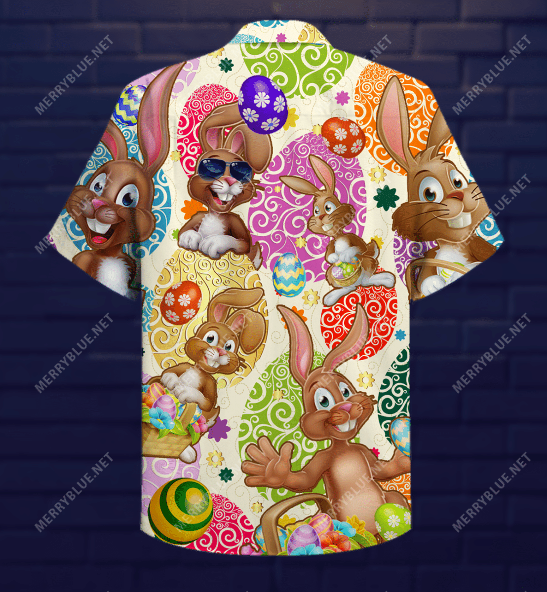 Shop Happy Easter Day Unisex Hawaiian Shirt{Size}