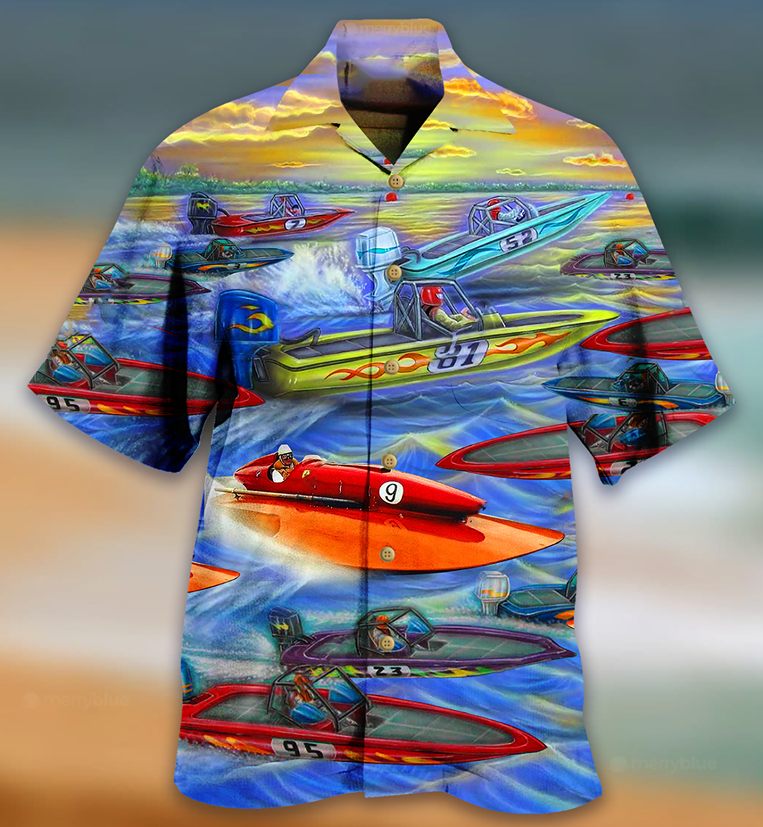 Speedboat Love It - Hawaiian Shirt{Size}