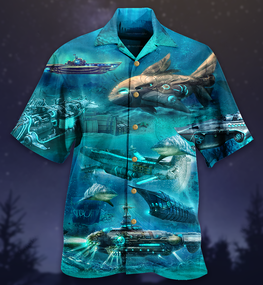 Submarine Love Ocean - Hawaiian Shirt{Size}