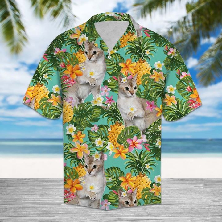 Tropical Pineapple Singapura Hawaiian Shirt For Men With Vibrant Colors And Textures{Size}