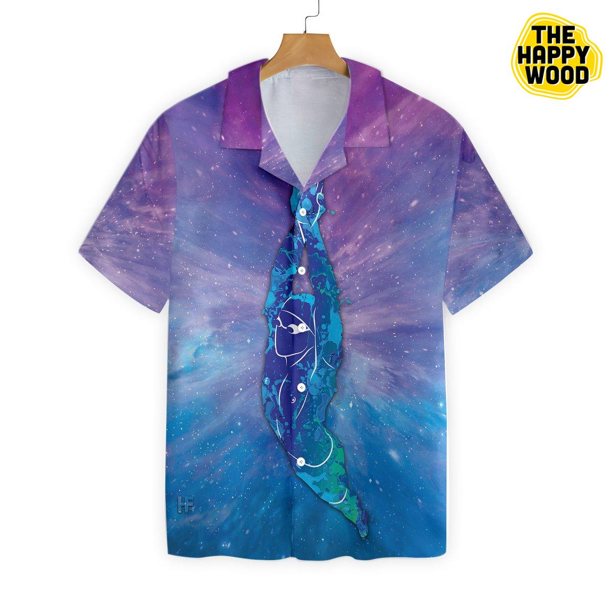 Swimming In The Galaxy Hawaiian Hawaii Shirt{Size}