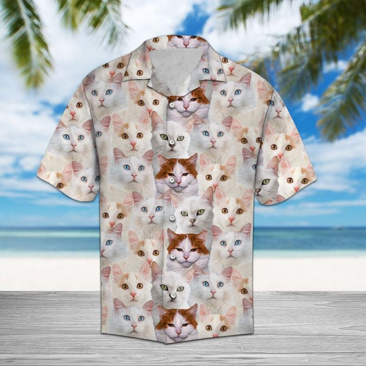 Turkish Van Awesome 3D Hawaiian Shirt For Men With Vibrant Colors And Textures{Size}