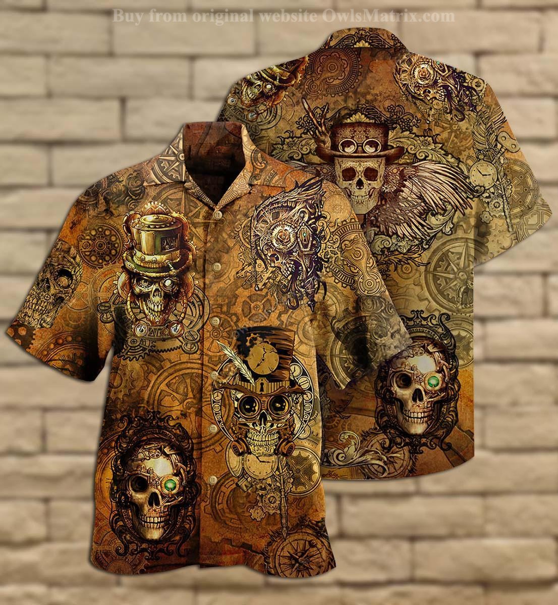 Skull Pirates Retro Style Limited - Hawaiian Shirt{Size}