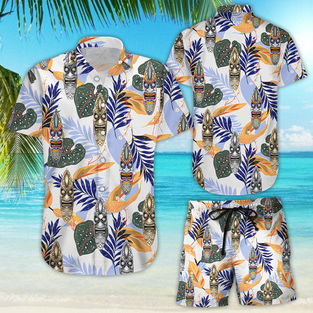 Tiki Hawaiian Shirt - Tiki Land Surfboard Hawaii Shirt - Ocean Themed Gifts Ideas{Size}