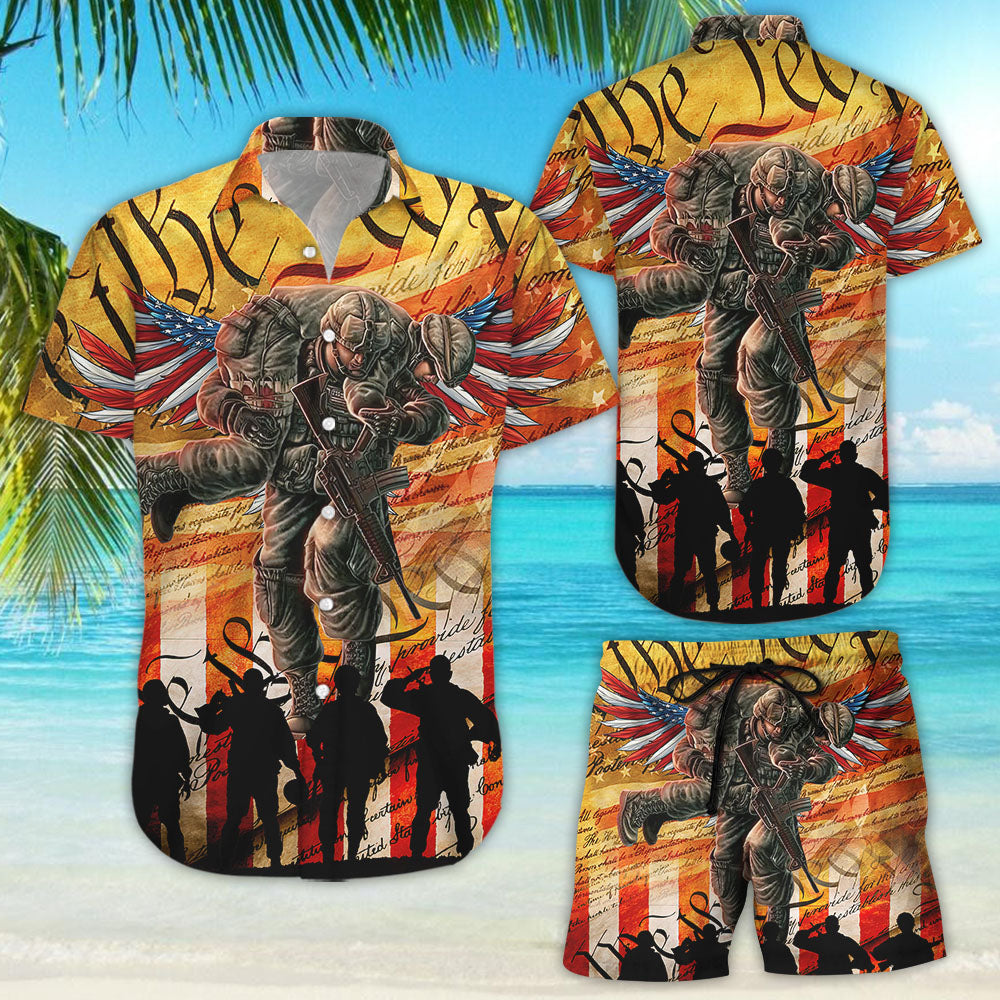 Soldier On Shirt - American Soldier Brotherhood Hawaiian Shirt - Gifts For Army Soldiers{Size}