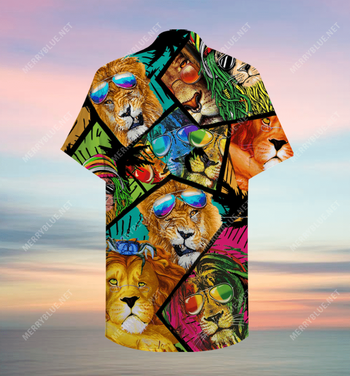 Shop Amazing Lion Unisex Hawaiian Shirt{Size}