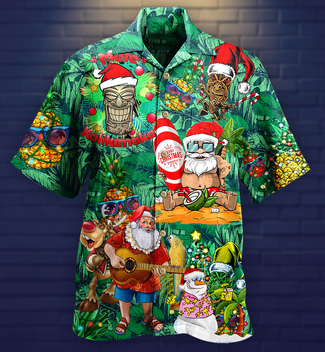 Tiki Love Christmas - Hawaiian Shirt{Size}