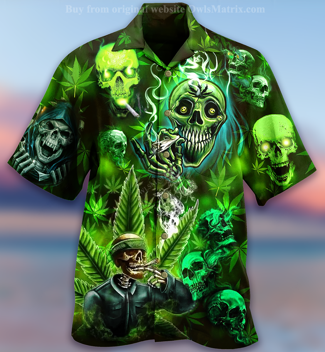 Skull So High - Hawaiian Shirt{Size}