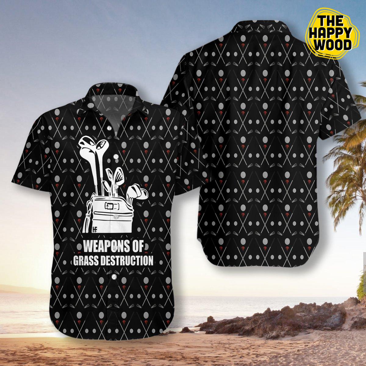 Weapon Of Grass Destruction Hawaiian Hawaii Shirt{Size}