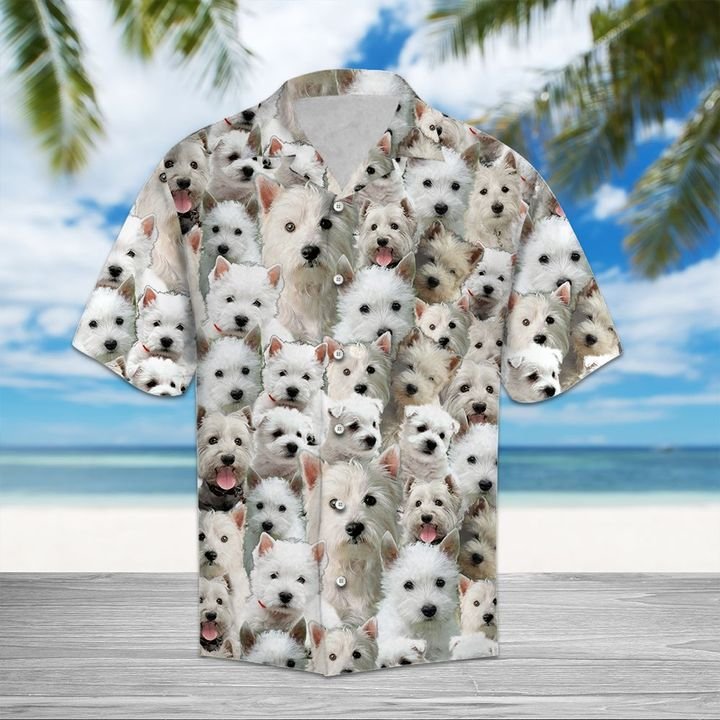 West Highland White Terrier Awesome Hawaiian Shirt Summer Button Up Shirt For Men Latest Shirt 2020{Size}