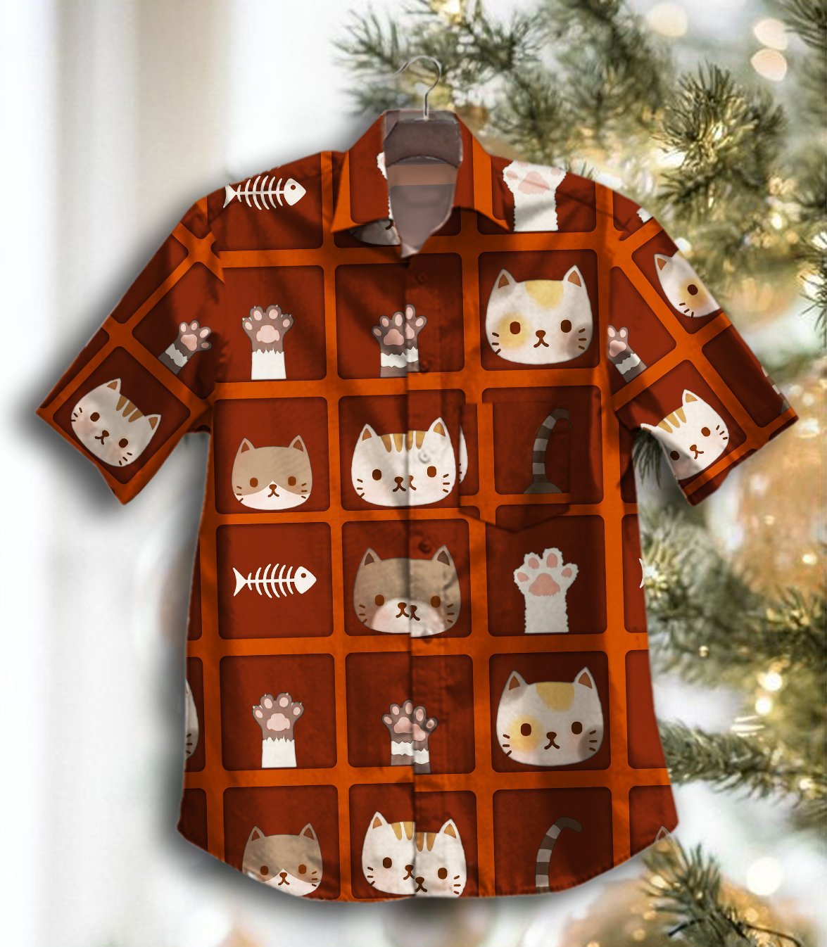 Vintage Cats Hawaiian Shirt 3D T-Shirt{Size}